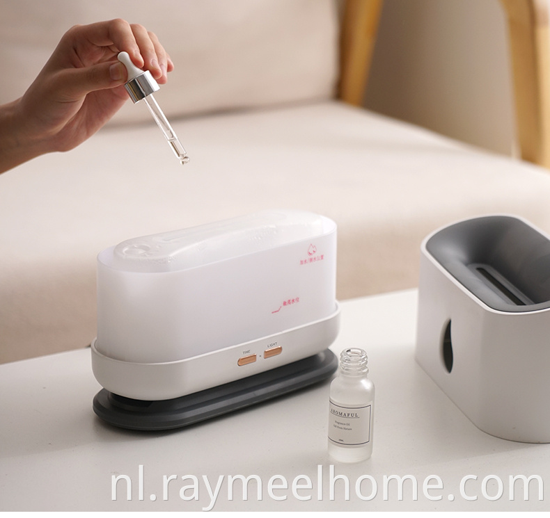 USB 200 ml aroma Essentiële olie diffuser vlam luchtbevochtiger aroma diffuser